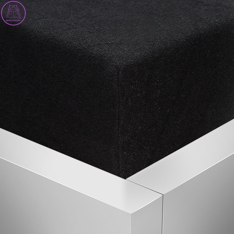 Froté napínací prostěradlo Stanex - černé, 200 x 200