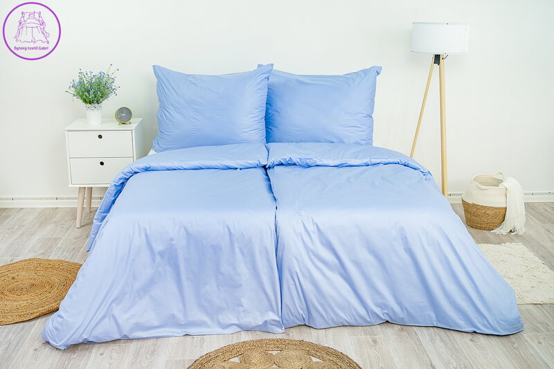 Metráž bavlněný satén světle modrý (LS153)