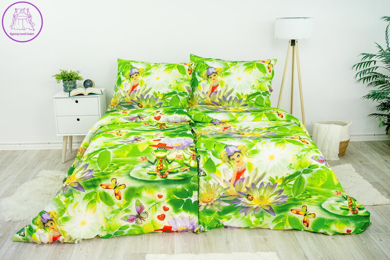 Dětské ložní povlečení bavlněné Stanex víla (LS334), 140 x 200 + 90 x 70, knoflíkové