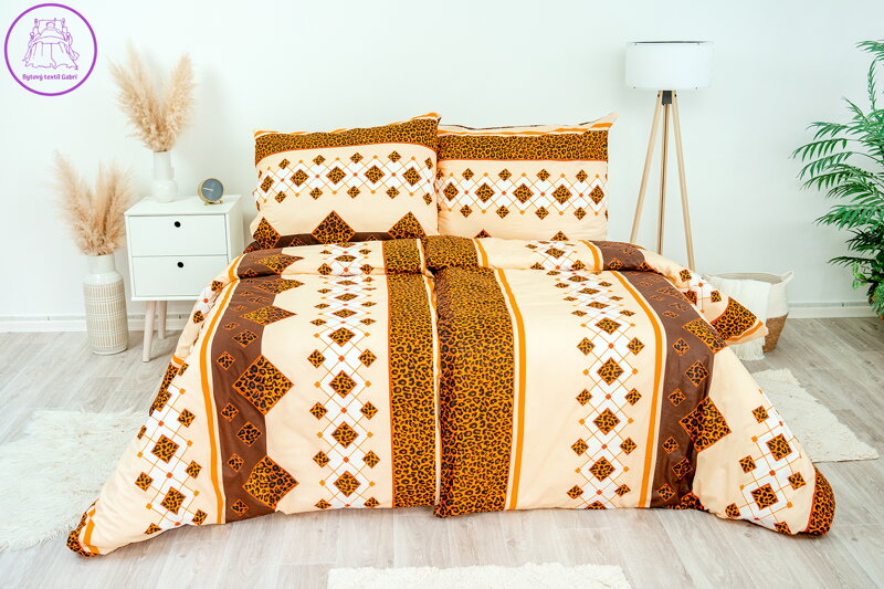 Ložní povlečení bavlněné Stanex Laura (LS01), 140 x 200 + 90 x 70, Knoflíkové