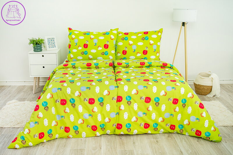 Metráž bavlna mráčky zelené (LS333)