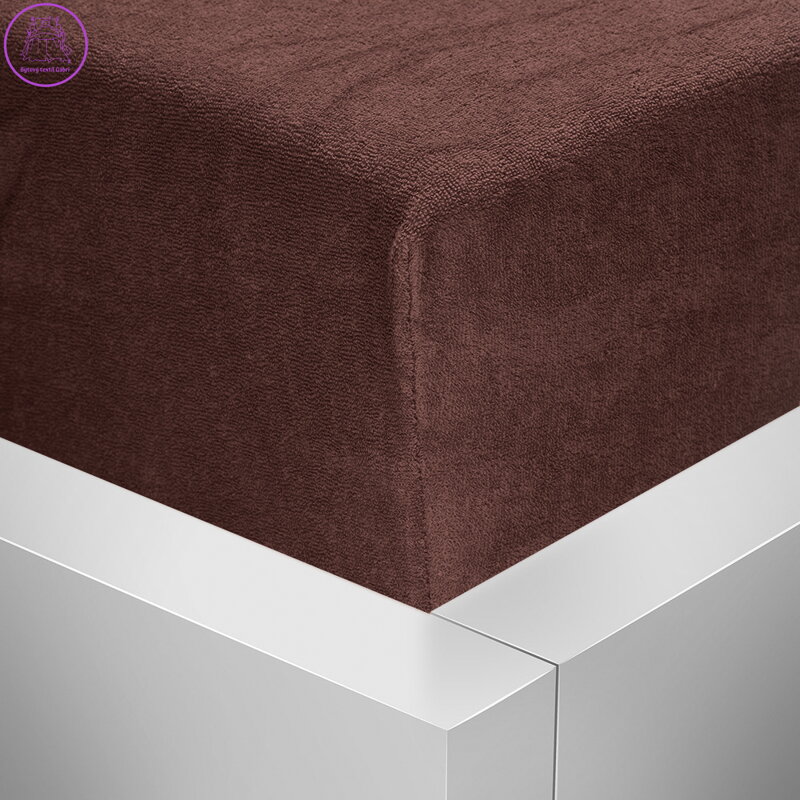 Froté napínací prostěradlo Stanex - čokoládové, 160 x 200