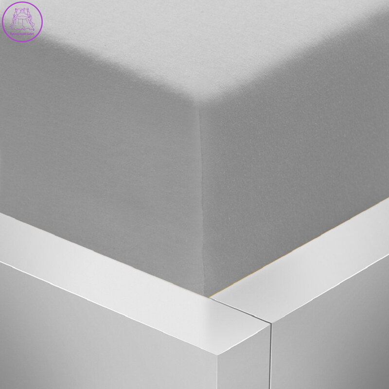 Jersey napínací prostěradlo Stanex - světle šedé, 180 x 200