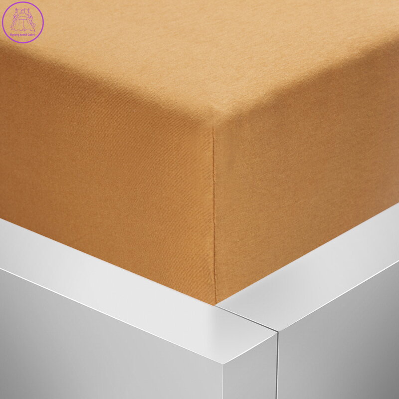 Jersey napínací prostěradlo s lycrou Stanex - béžové, 160 x 200