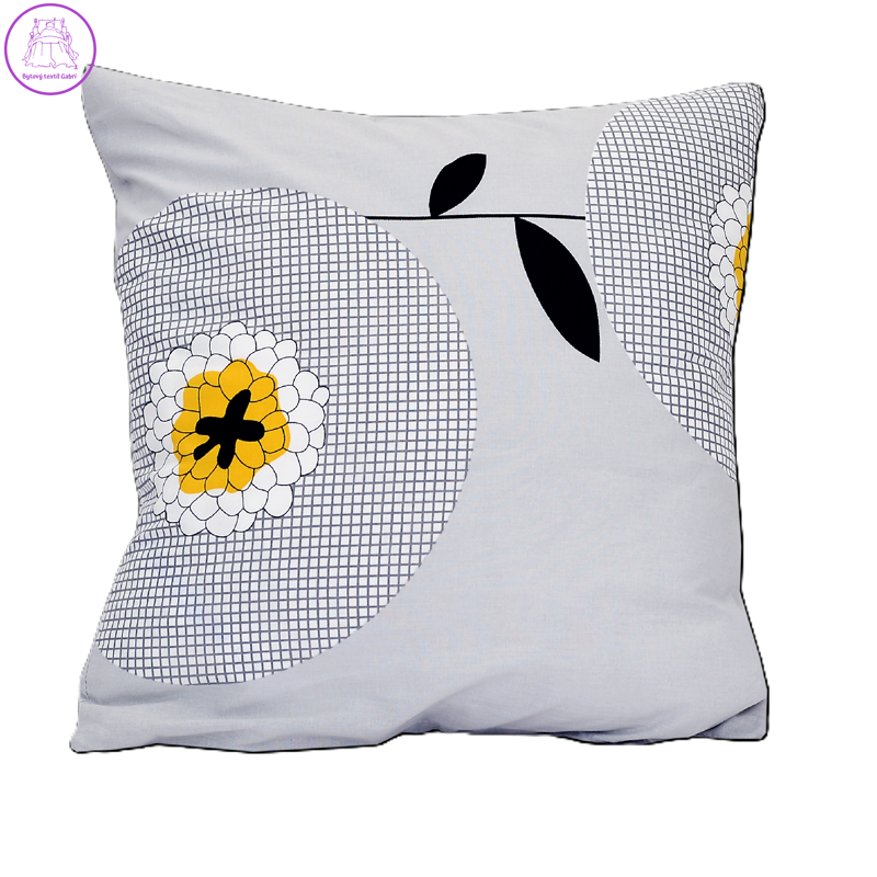 Povlak na polštář bavlněný Stanex pampeliška (LS148), 40 x 40 cm, Knoflíkové