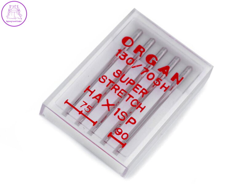 Strojové jehly Super stretch 75;90 Organ