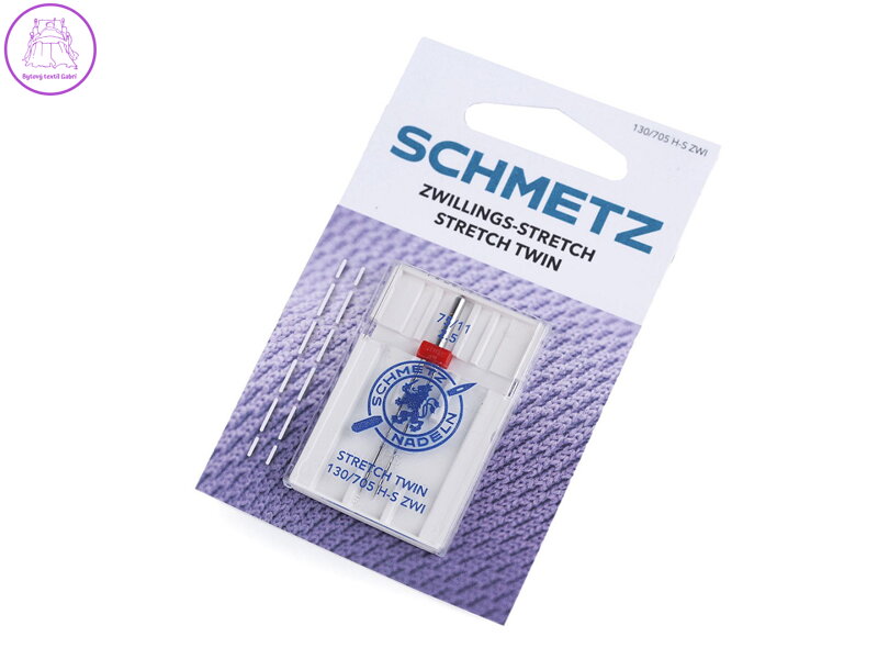 Dvojjehla Stretch 2,5/75; 4,0/75  Schmetz na kartě