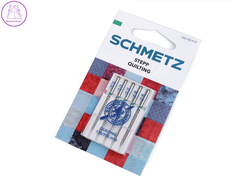 Strojové jehly Quilting 75;90 Schmetz na kartě