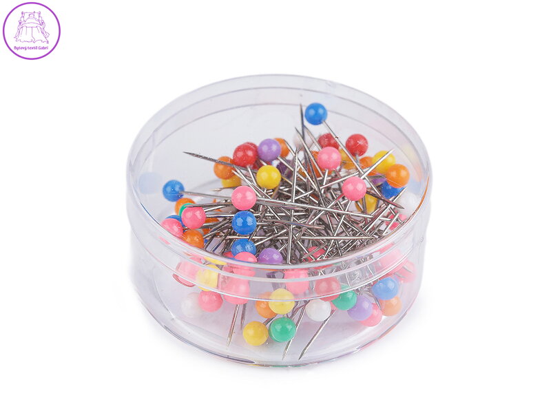 Špendlíky s plastovou hlavičkou délka 32 mm nerezová ocel