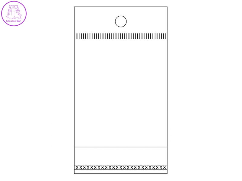 PP sáček s lepicí klopou a závěsem 5x9 cm PP sáček s lepicí klopou a závěsem 5x9 cm