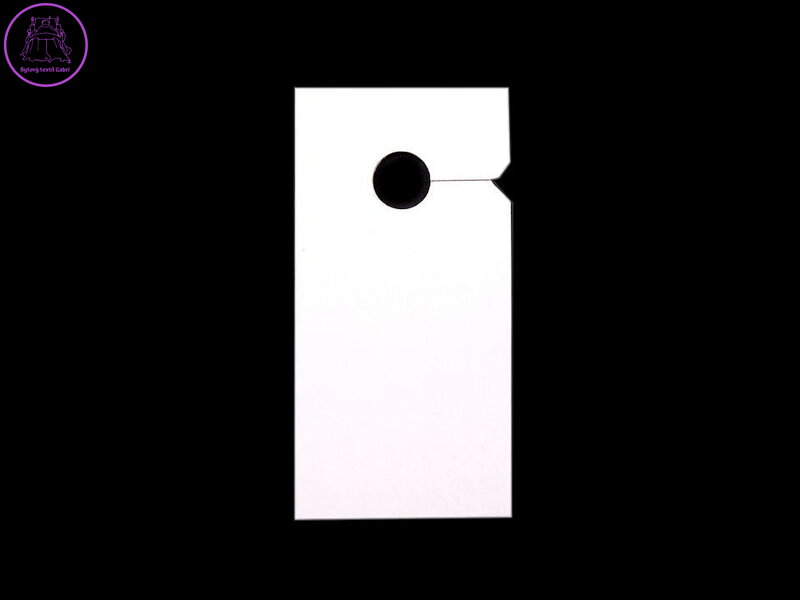 Závěsky na zipy 30x60 mm papírové Závěsky na zipy 30x60 mm papírové