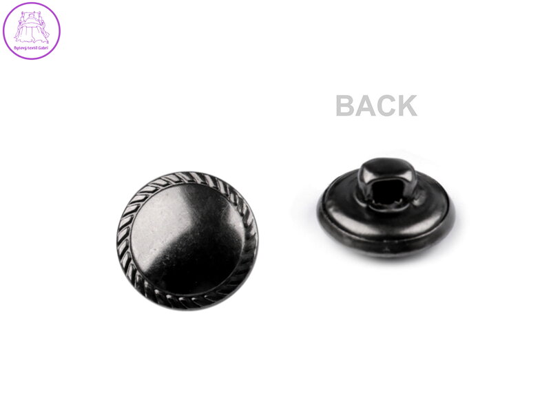 Knoflík kovový velikost 20"