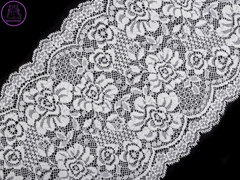Elastická krajka / vsadka / běhoun šíře 18 cm