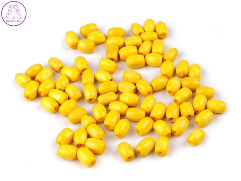 Dřevěné korálky oliva 5x8 mm