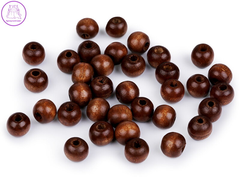 Dřevěné korálky Ø10 mm Dřevěné korálky Ø10 mm