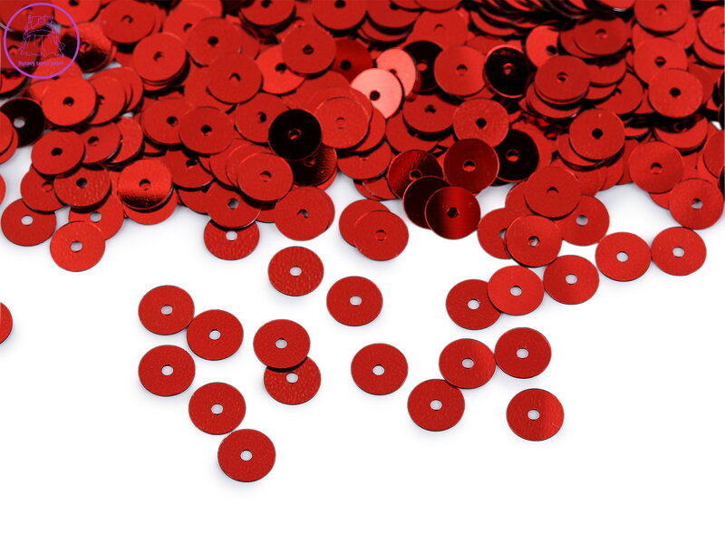 Flitry hladké Ø6 mm metalické