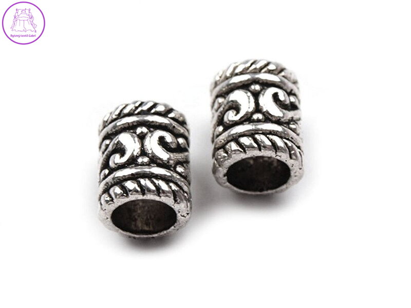 Kovové korálky / koncovky na šňůrky 6x9 mm Kovové korálky / koncovky na šňůrky 6x9 mm