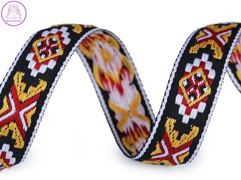 Prýmek / vzorovka indiánský motiv šíře 20 mm Prýmek / vzorovka indiánský motiv šíře 20 mm