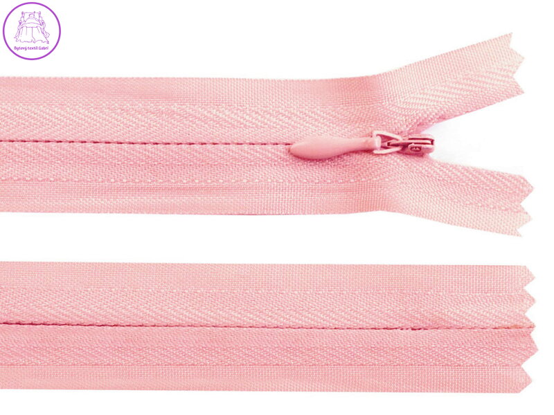 Zip skrytý nedělitelný 3 mm délka 18 cm Zip skrytý nedělitelný 3 mm délka 18 cm