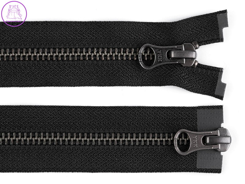 Zip kovový YKK No 5 dělitelný 2 jezdce / dvoucestný 60 cm na kožené bundy Zip kovový YKK No 5 dělitelný 2 jezdce / dvoucestný 60 cm na kožené bundy