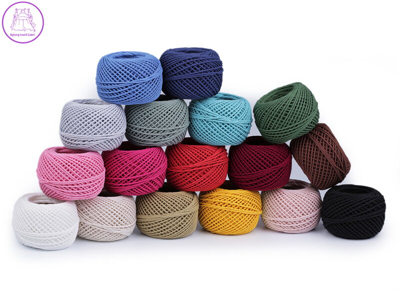 Bavlněná příze macrame / háčkovací 40 g Bavlněná příze macrame / háčkovací 40 g