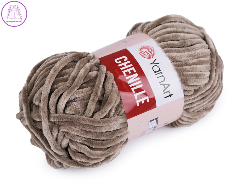 Pletací žinylková příze Chenille 100 g