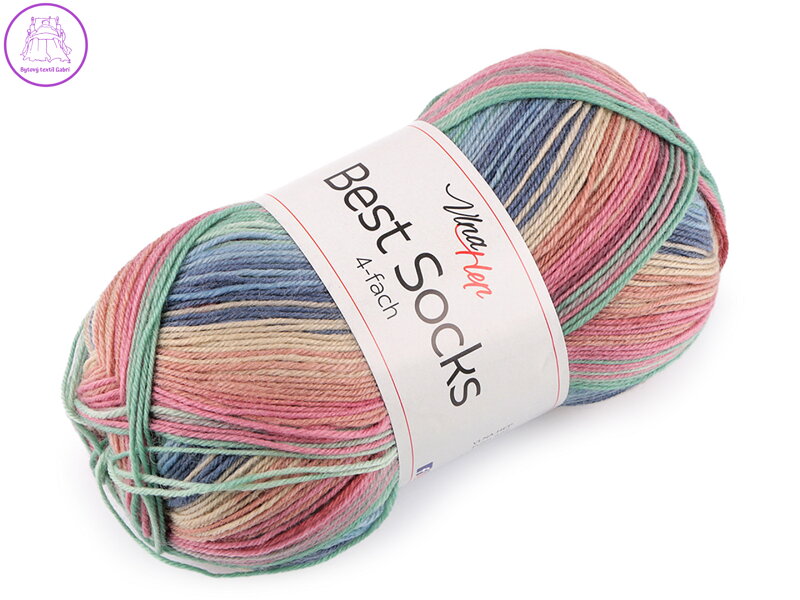 Pletací příze Best Socks samovzorovací / ponožkovka 100 g