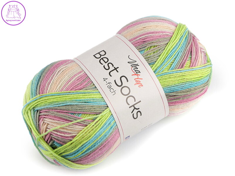 Pletací příze Best Socks samovzorovací / ponožkovka 100 g
