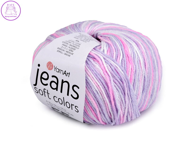 Pletací příze Jeans Soft Color 50 g Pletací příze Jeans Soft Color 50 g
