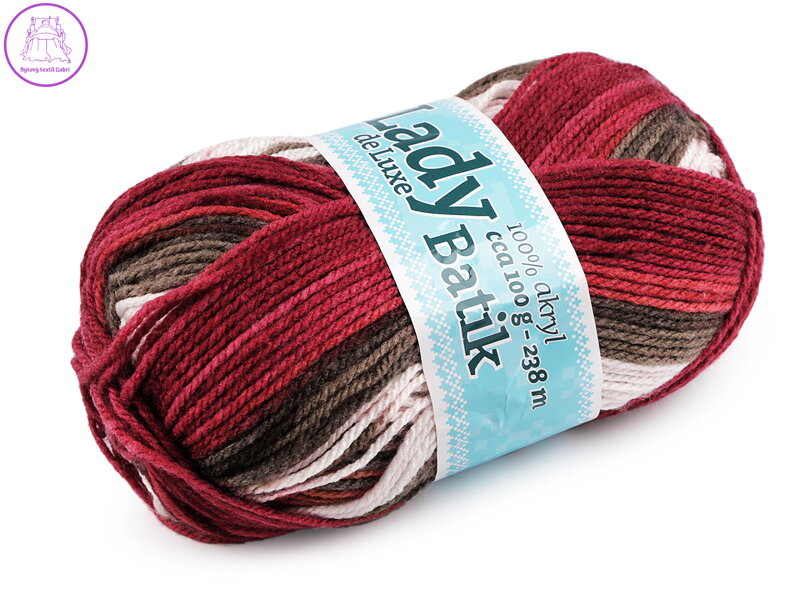 Pletací příze Lady Batik de Luxe 100 g Pletací příze Lady Batik de Luxe 100 g