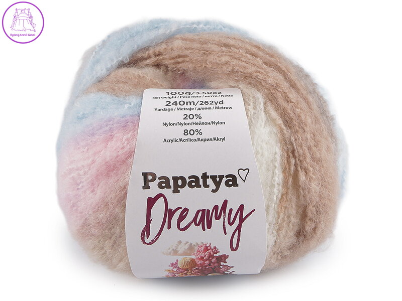 Pletací příze Papatya Dreamy 100 g Pletací příze Papatya Dreamy 100 g