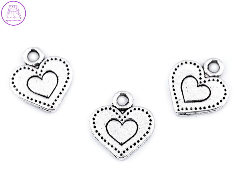 Přívěsek srdce 12x13 mm Přívěsek srdce 12x13 mm