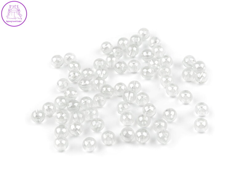 Plastové korálky Ø6 mm