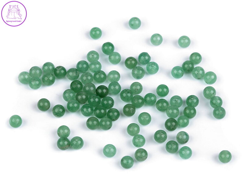 Minerální korálky Avanturín Ø4 mm Minerální korálky Avanturín Ø4 mm