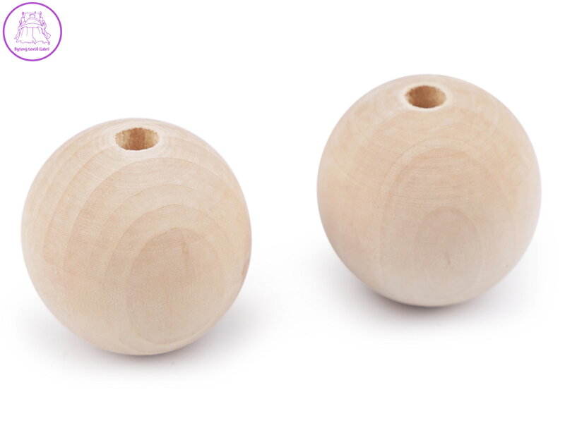 Dřevěné korále nelakované Ø45 mm Dřevěné korále nelakované Ø45 mm