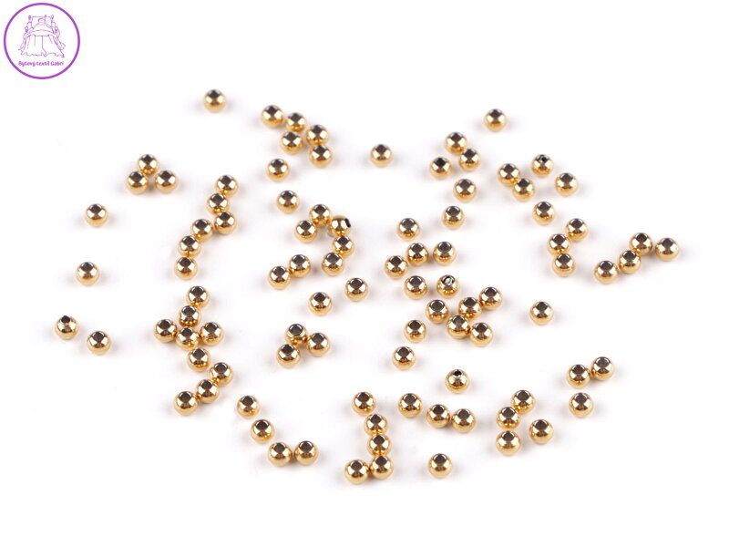 Korálky z nerezové oceli Ø3 mm Korálky z nerezové oceli Ø3 mm