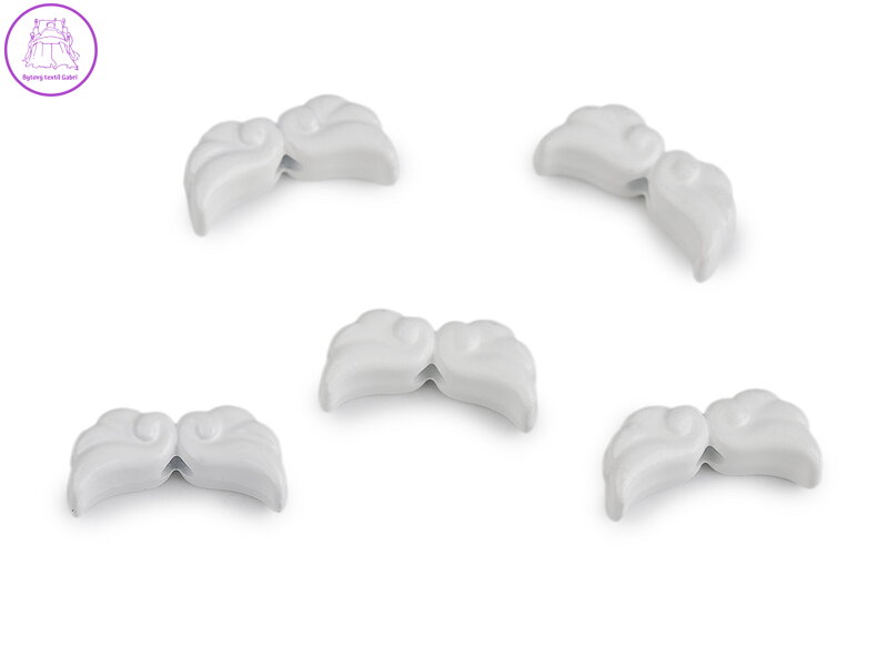 Ozdobný díl andělská křídla lakovaná 6x12 mm