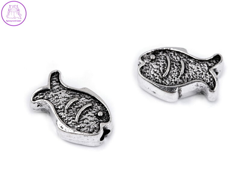 Ozdobný díl / korálek ryba 8x12 mm Ozdobný díl / korálek ryba 8x12 mm
