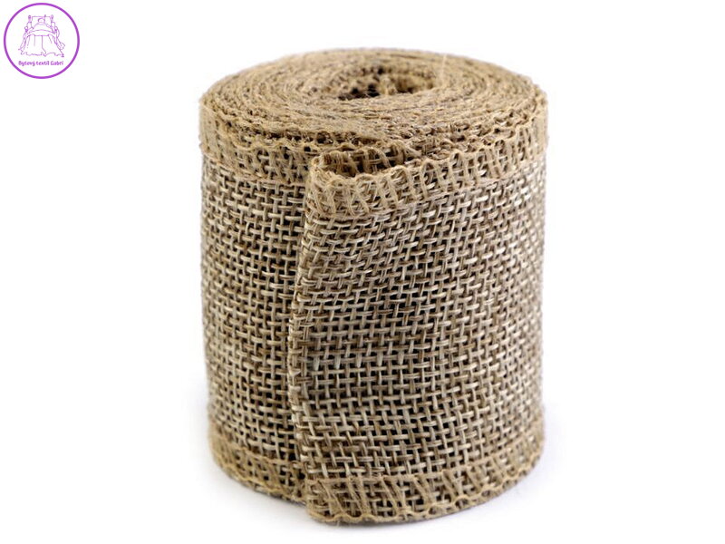 Stuha imitace juty šíře 50 mm