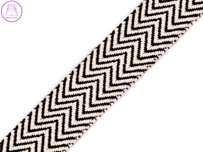 Bavlněný oboustranný popruh šíře 38 mm Bavlněný oboustranný popruh šíře 38 mm