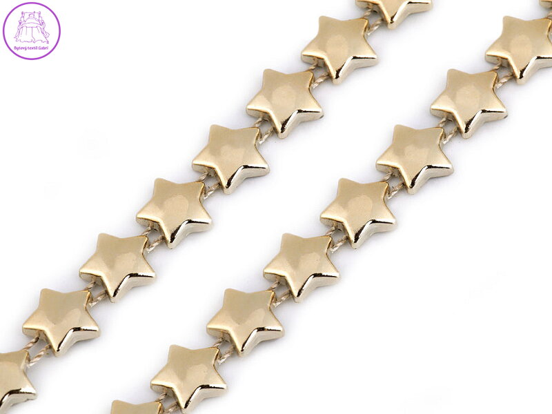 Řetěz - hvězdy šíře 10 mm vánoční