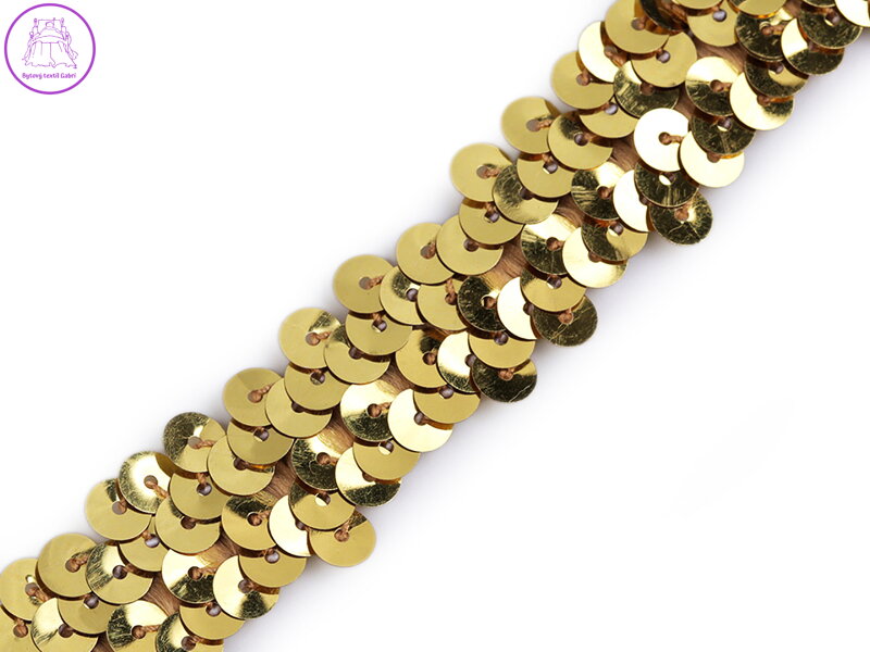 Flitrový prýmek šíře 20 mm elastický