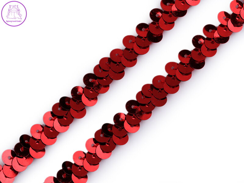 Flitrový prýmek šíře 10 mm elastický Flitrový prýmek šíře 10 mm elastický