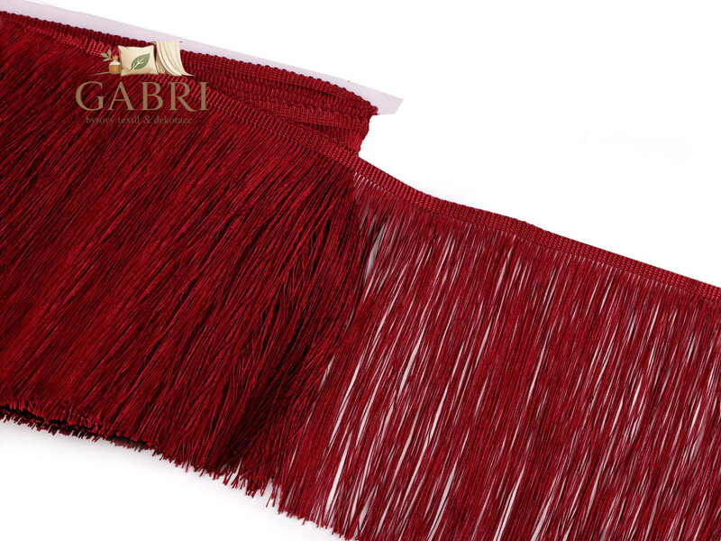 Třásně lesklé šíře 18 cm