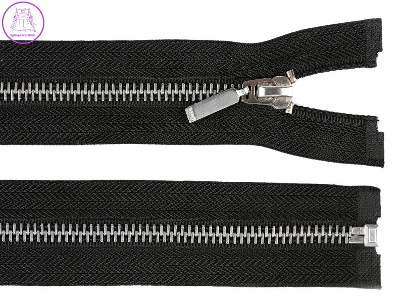 Kovový / mosazný zip šíře 6 mm délka 60 cm Kovový / mosazný zip šíře 6 mm délka 60 cm
