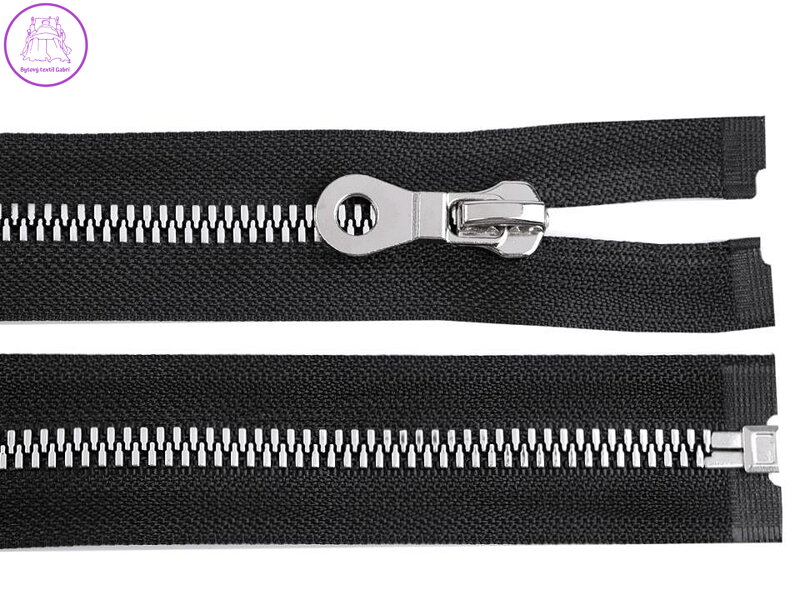 Kostěný zip šíře 8 mm délka 80 cm Kostěný zip šíře 8 mm délka 80 cm