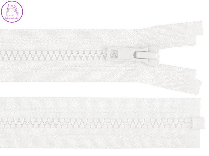 Kostěný zip YKK No 5 délka 75 cm bundový