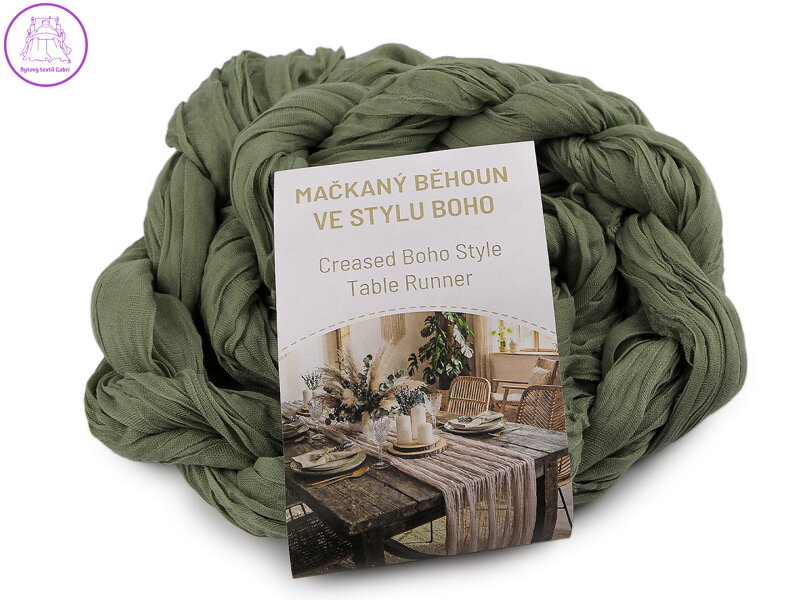 Mačkaný běhoun ve stylu boho pro svatby a oslavy 0,5x3 m