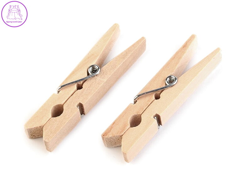 Dřevěný kolíček jednobarevný 7x48 mm Dřevěný kolíček jednobarevný 7x48 mm