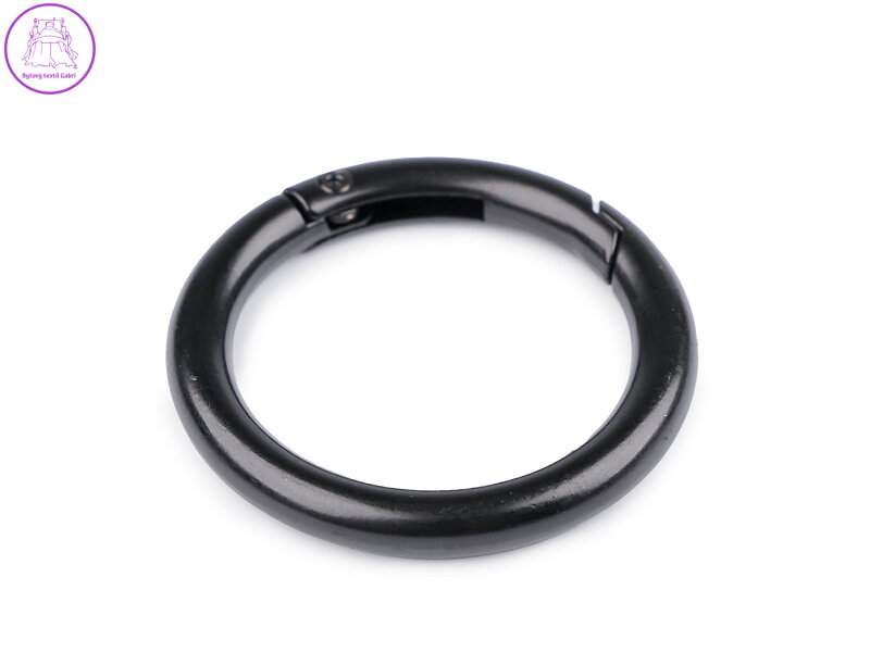 Karabina kulatá na kabelky / kroužek na klíče Ø34 mm